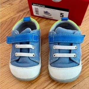 See Kai Run Kids Blue and Green Sneakers